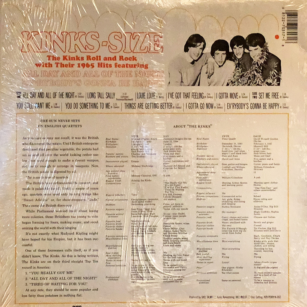 THE KINKS /KINKS-SIZE – Chelsea Record
