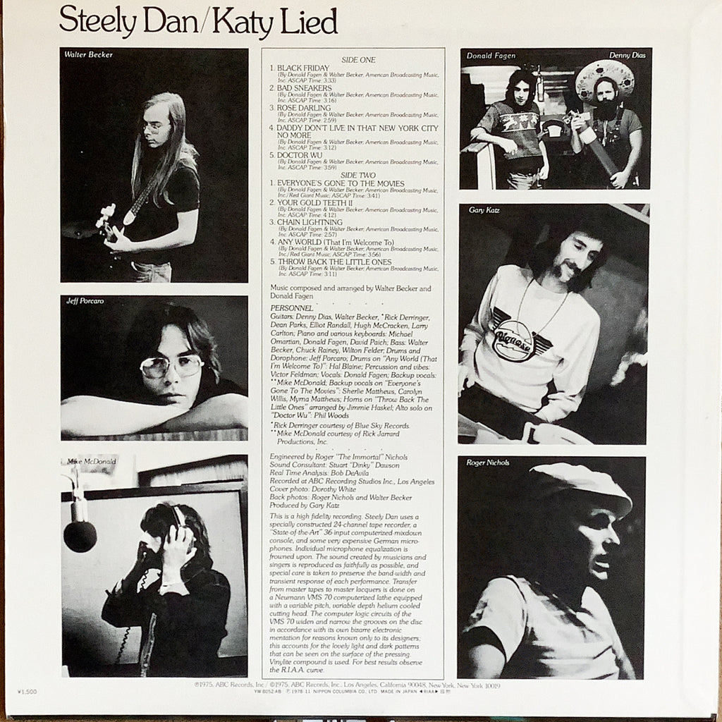STEELY DAN/KATY LIED – Chelsea Record