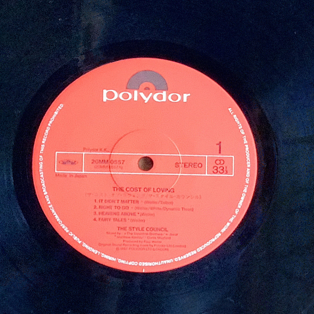 STYLE COUNCIL/THE COST OF LOVING – Chelsea Record