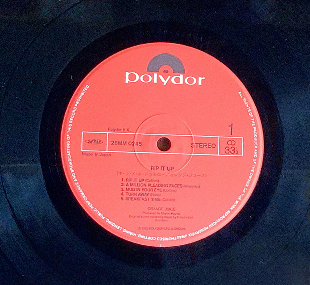 ORANGE JUICE/RIP IT UP – Chelsea Record