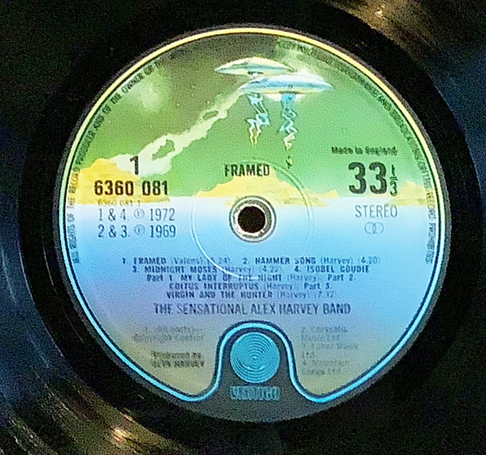 THE SENSATIONAL ALEX HARVEY BAND Framed – Chelsea Record